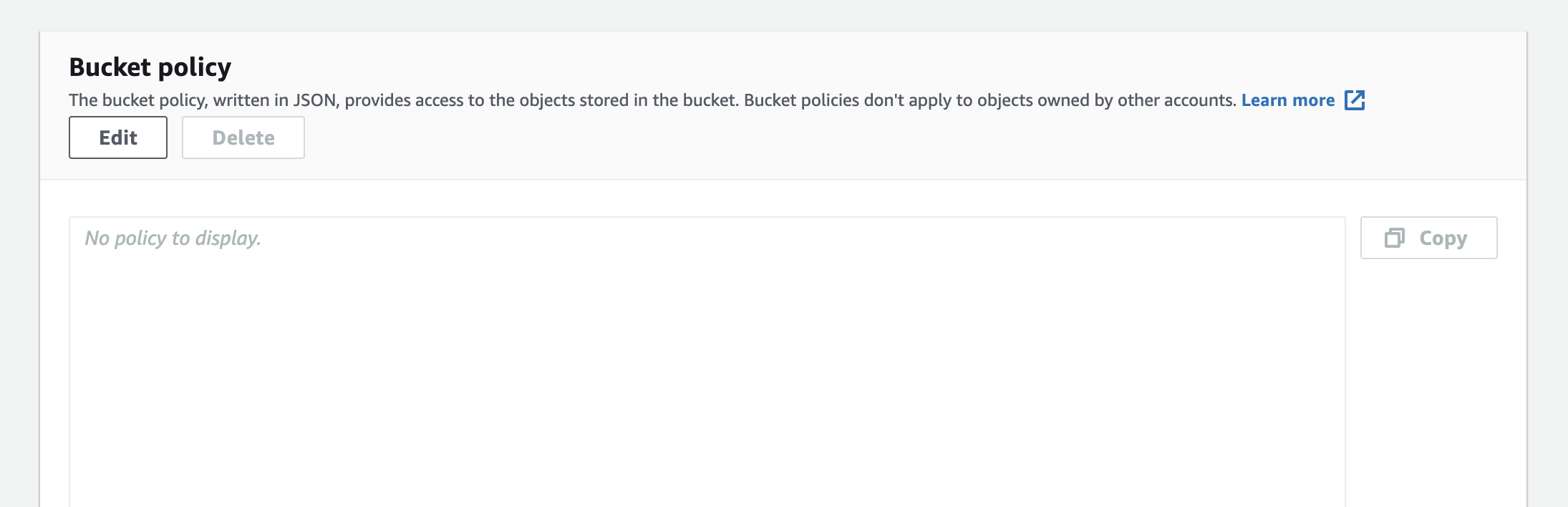 bucket policy