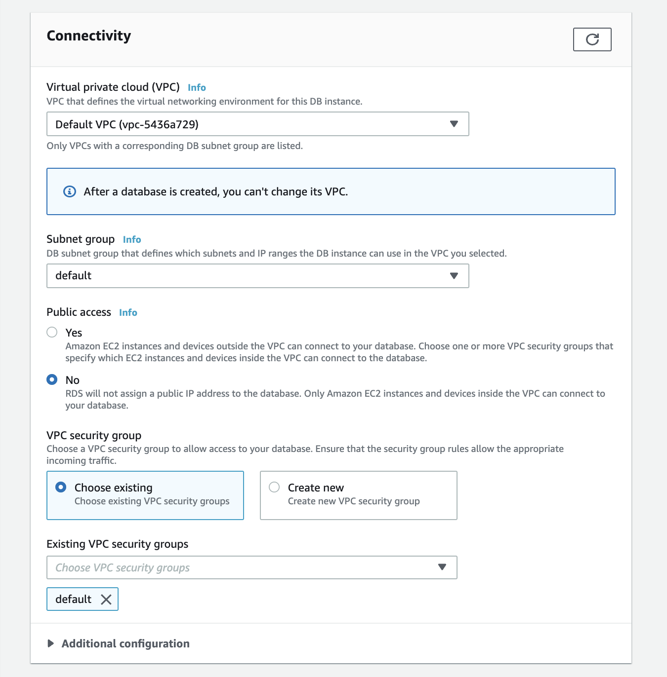 configure connectivity